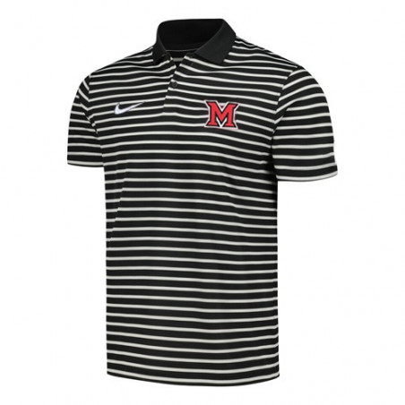Miami RedHawks Nike Striped Victory Polo