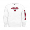 Miami Long Sleeve Tee with Sleeve Design, White