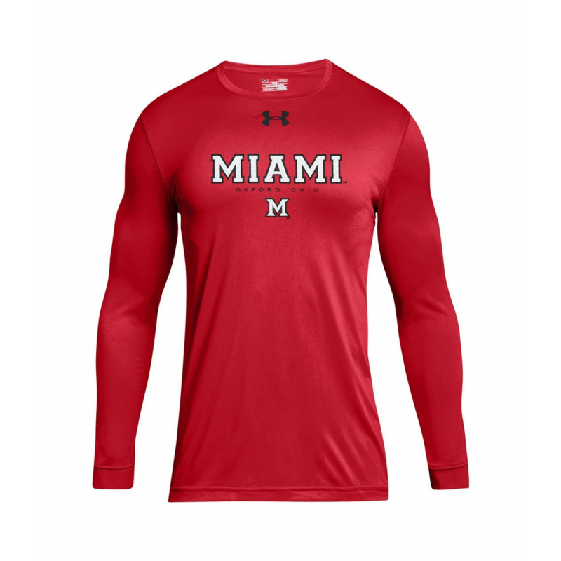Under Armour Red Miami Long Sleeve Tee