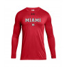 Under Armour Red Miami Long Sleeve Tee