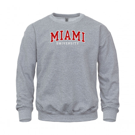 Miami University Tackle Twill Applique and Embroidered Crew