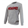 Gray Crew with Miami over University in Red Felt