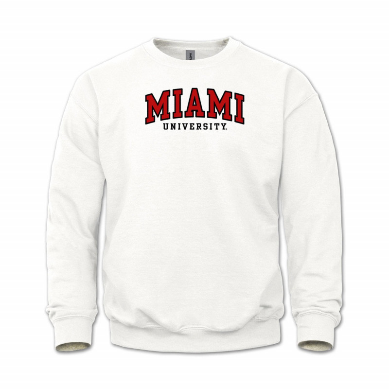 Miami University Tackle Twill Applique and Embroidered Crew