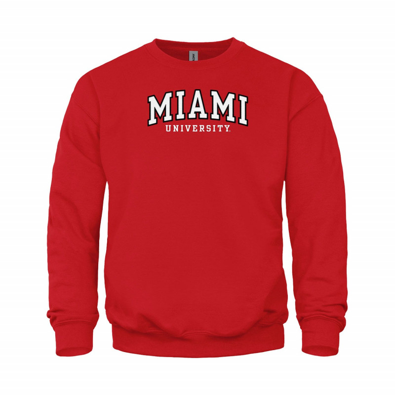 Miami University Tackle Twill Applique and Embroidered Crew