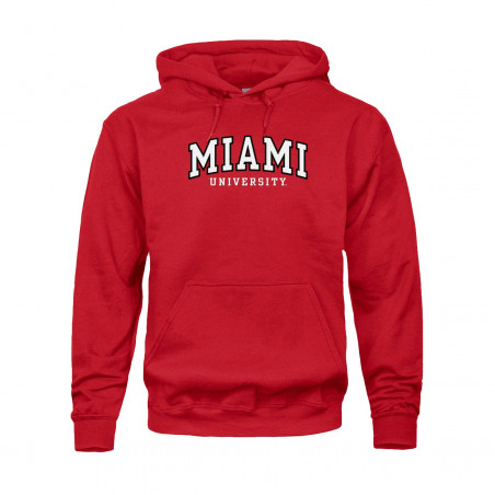 Miami University Tackle Twill/Embroidered Hoodie