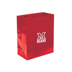 Miami 8" x 10" Gift Bag, Red with White Letters