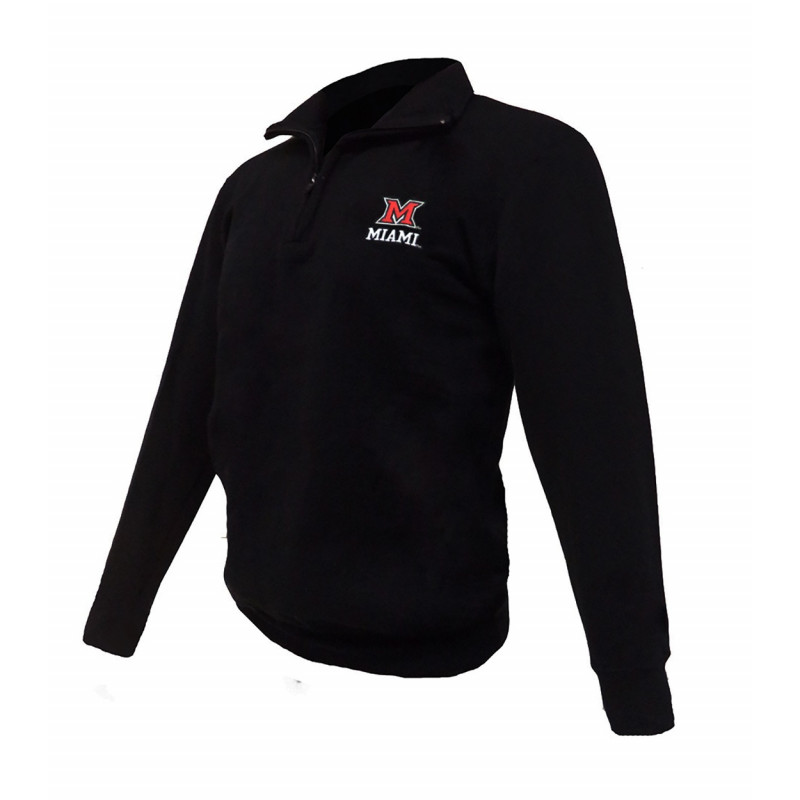 Champion Black Miami University 1/4 Zip Fleece