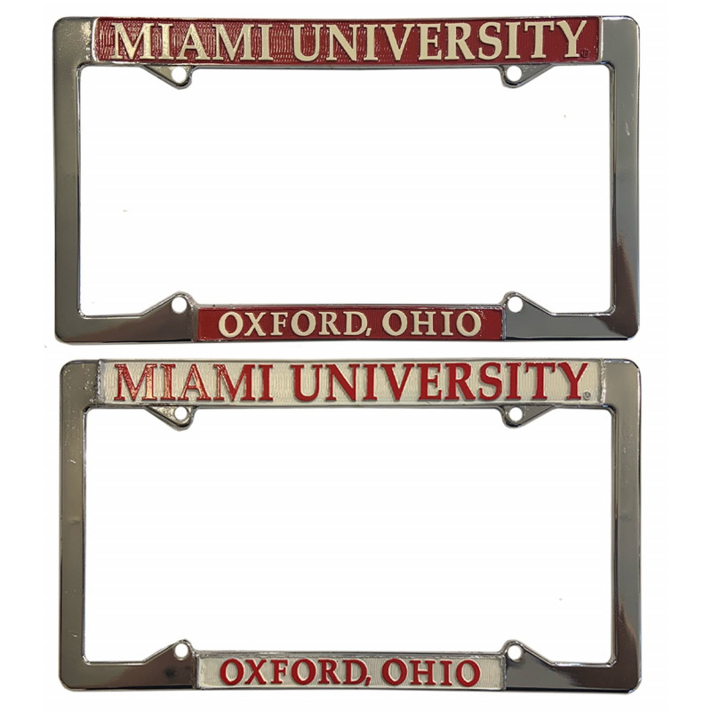Miami University license plate frame