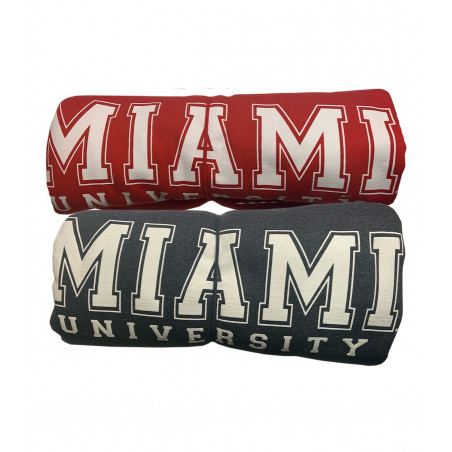Miami University Pro Weave Sweatshirt Blanket