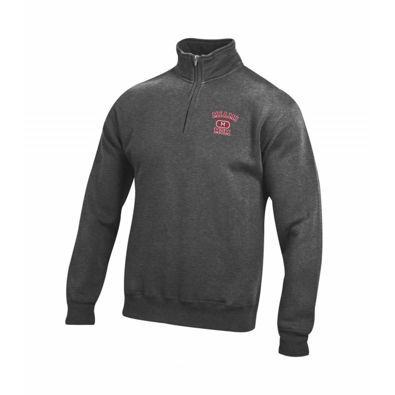 Miami University Mom Charcoal Fleece 1/4 Zip