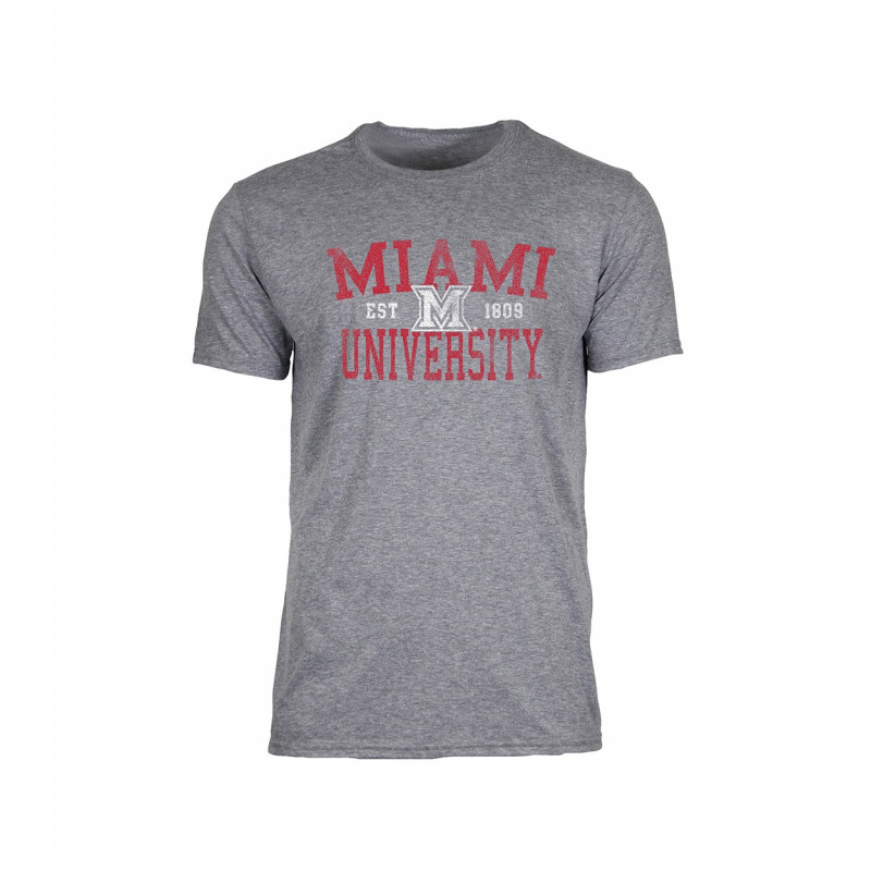 Miami University Est. 1809 Grey Tee