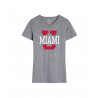 League Women's Miami University "U" Tee, Gray