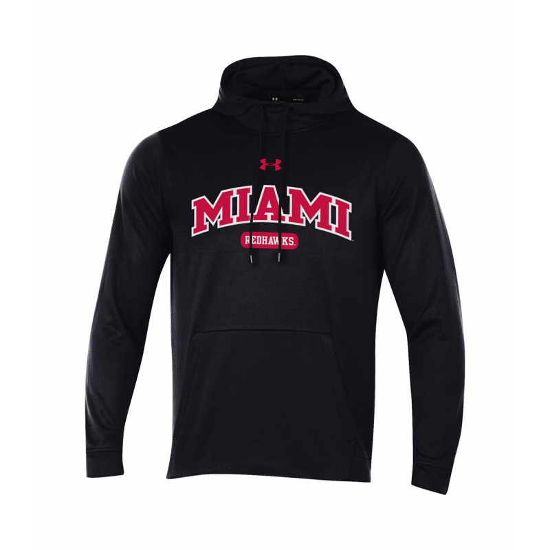 Under Armour Tech Miami RedHawks Black Hooded Sweatshirt