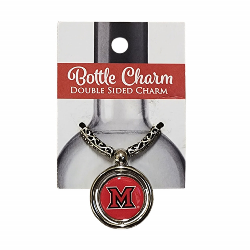 Miami Univ. 2-Sided Bottle Charms, Red or Black