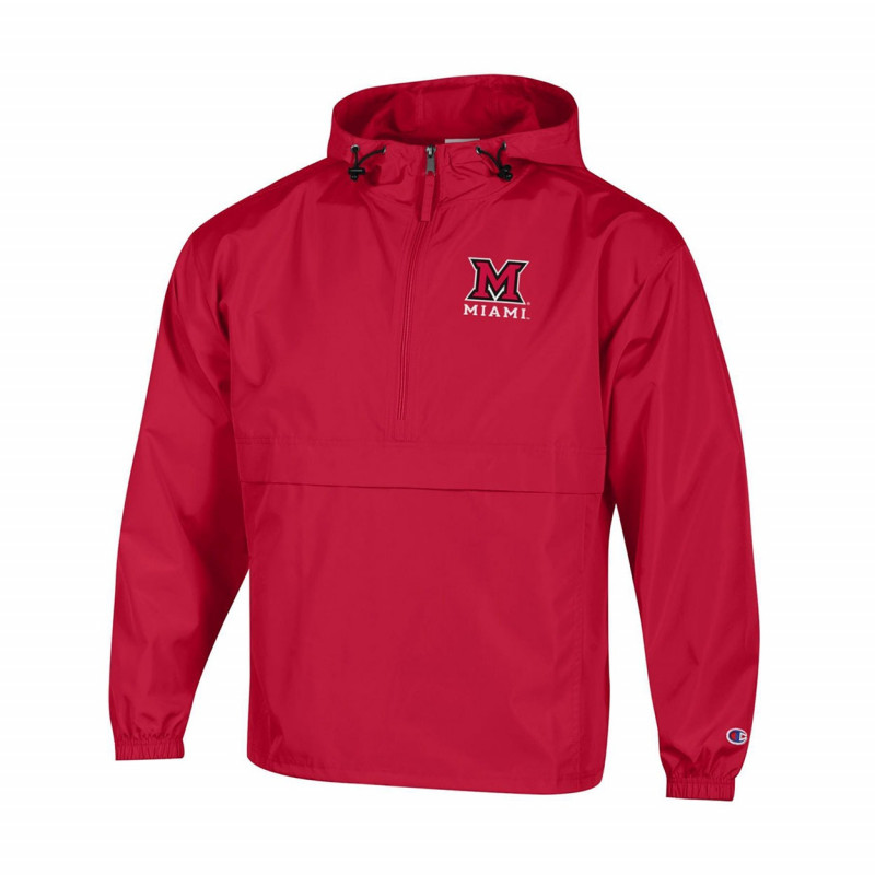 Champion Miami University Red Packable Jacket