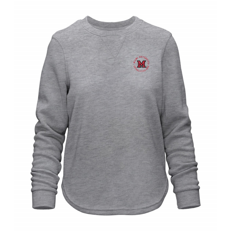 Women's Ultra Soft Gray Crew