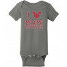 Miami University Mickey Mouse Charcoal Onesie