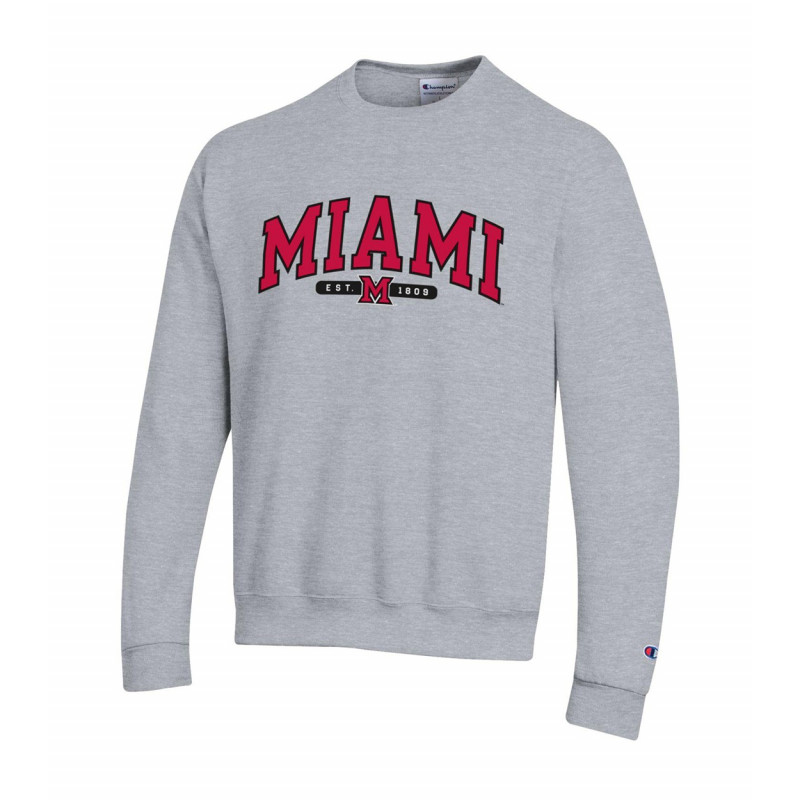 Miami Arch over Block "M" Oxford Sweatshirt