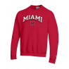 Miami University Arched Miami over M Crew, Red