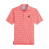Johnnie-O Miami University Newton Polo with White Stripes
