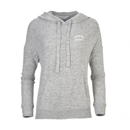 Boxercraft Miami Univ Soft Cuddle Hoodie, Gray