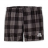 Boxercraft Miami M Men's Flannel Boxer Short, Black & Gray