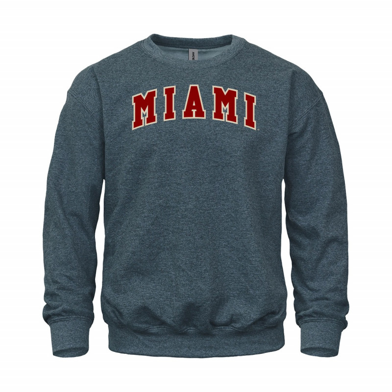 Miami University Arched Miami Crew, Charcoal
