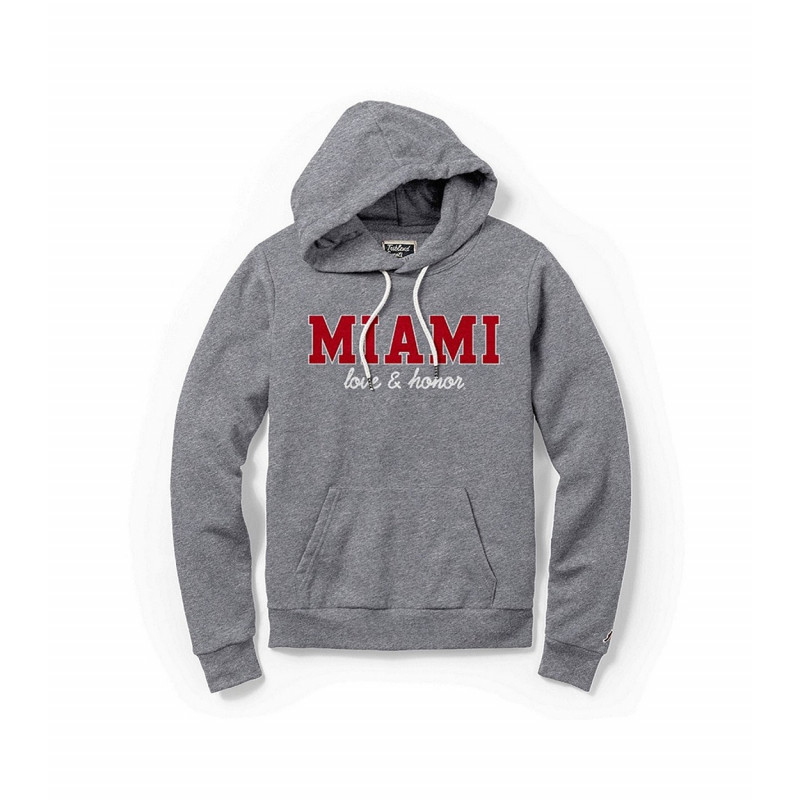 League Women's Miami University Love & Honor Tri-Blend Hood