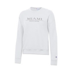 Miami RedHawks Champion Womens Embroidered Crew