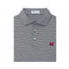 Miami RedHawks Peter Millar Striped Jubilee Polo