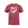 Miami Script over State Short Sleeve Tee, Red