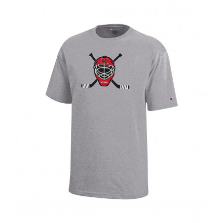 Youth Miami RedHawks Goalie Mask Hockey Tee