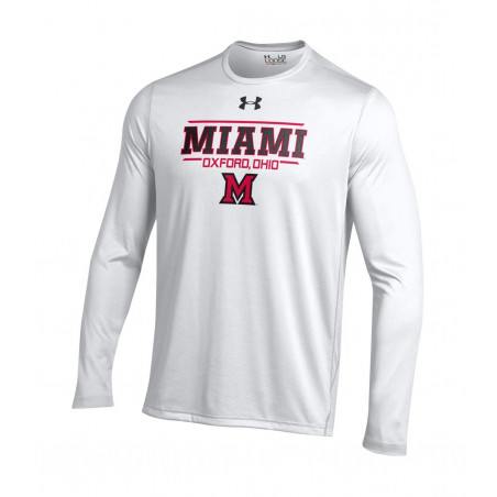 Under Armour White Miami Long Sleeve Tee