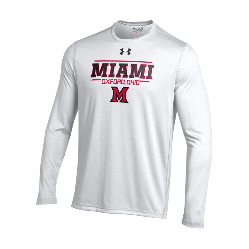 Under Armour White Miami Long Sleeve Tee