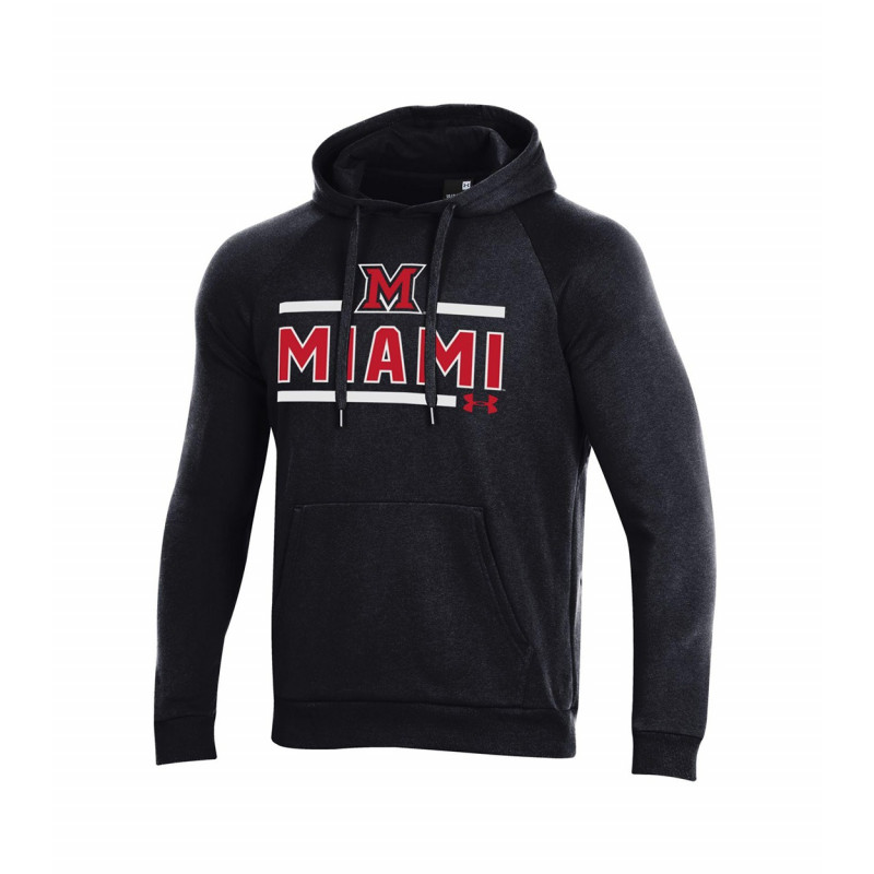 Under Armour Black Miami University Fleece Hood