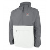 Gray & White Pack-n-Go Half-Zip Jacket