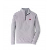 Peter Millar Grey Striped 1/4 Zip
