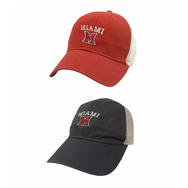 Miami University Adjustable Trucker Hats