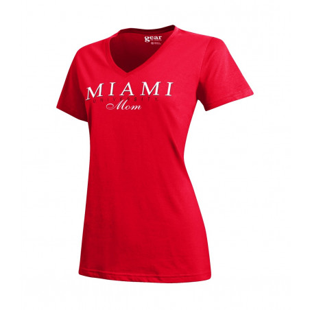 Miami University Mom V-neck Tee