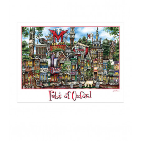 Pubs of Oxford Poster