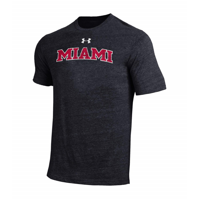 Under Armour Tri-Blend Tee with Arched Distressed Miami