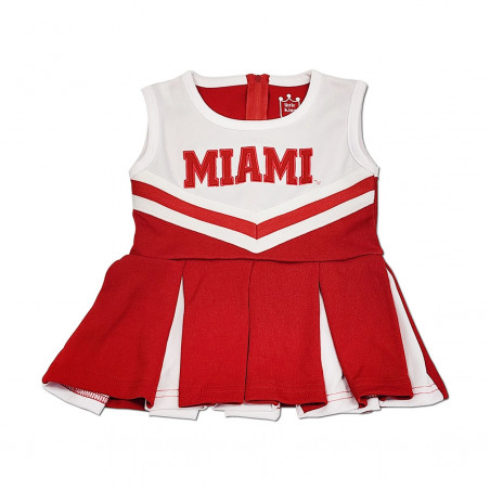 Little King Miami Infant Cheer Dress, Red/White