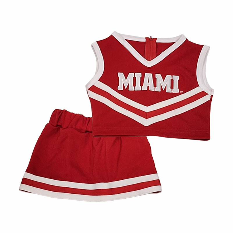 Little King Miami Youth 2pc Cheer Dress, Red