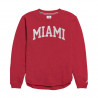 League Miami Women's Fleece Crew, Red