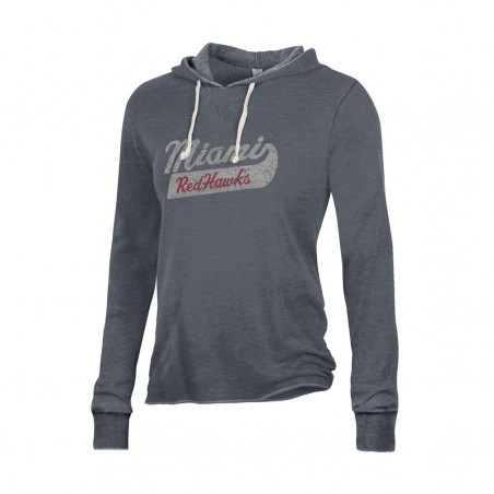Alternative Women's Miami RedHawks Day Off Hoodie, Gray
