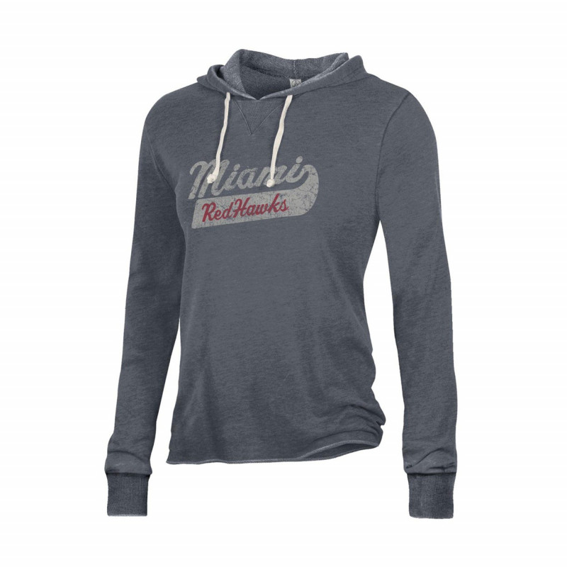 Alternative Women's Miami RedHawks Day Off Hoodie, Gray