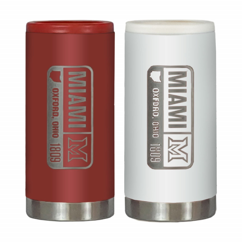 Spirit Miami Oxford, OH 1809, Slim Can Cooler, Red or White