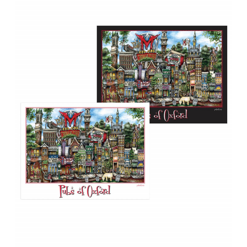 Pubs of Oxford Poster