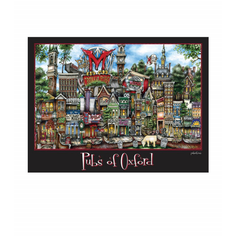 Pubs of Oxford Poster