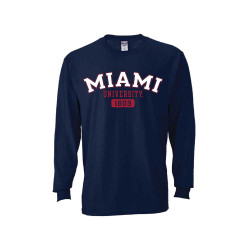 Miami RedHawks Navy 1809 Long Sleeve
